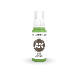 AK Interactive 17ml 3rd Gen Acrylic Luminous Green Ink # 11225