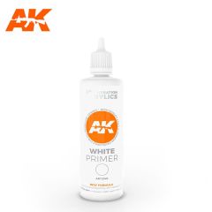 AK Interactive 100ml 3rd Gen Acrylic White Primer # 11240