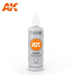AK Interactive 100ml 3rd Gen Acrylic Grey Primer # 11241