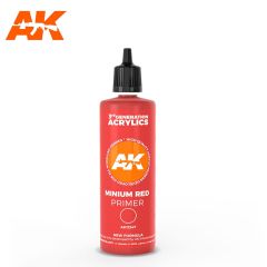 AK Interactive 100ml Minium Red Surface Primer # 11247