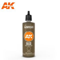 AK Interactive 100ml Olive Drab Surface Primer # 11249