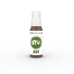 AK Interactive 3rd Gen Acrylic 17ml S.C.C. No.2 Brown # 11385
