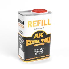 AK Interactive 200ml Extra Thin Cement Glue Refill # 12002-B