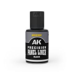 AK Interactive 30ml Black Precision Panel Liner # 12102