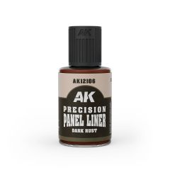 AK Interactive 30ml Dark Rust Precision Panel Liner # 12106