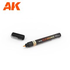 AK Interactive Metallic Liquid Marker – Old Bronze # 1303