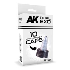 AK Interactive Dual Exo Interchangeable Caps Set 10 pcs # 1567