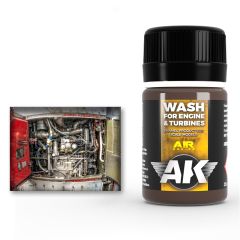 AK Interactive 35ml Aircraft Engine Wash # 2033