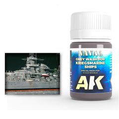 AK Interactive 35ml Grey Wash for Kriegsmarine Ships # 303