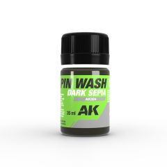 AK Interactive 35ml Dark Sepia Pin Wash # 324
