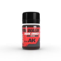 AK Interactive 35ml Dark Umber Pin Wash # 325
