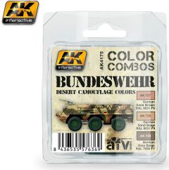 AK Interactive Bundeswehr Desert Camouflage Color Combo Set # 04175