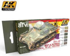 AK Interactive Spanish Civil War Colors Set # 4190