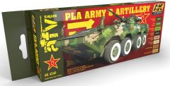 AK Interactive PLA Army And Artillery Colors Set # 4240