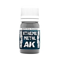 AK Interactive 30ml Extreme Metal Paints White Aluminium # 478