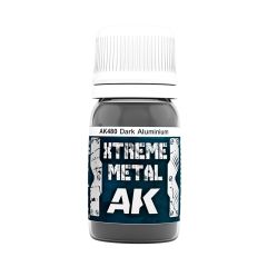 AK Interactive 30ml Extreme Metal Paints - Dark Aluminium # 480
