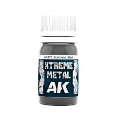 AK Interactive 30ml Extreme Metal Paints Stainless Steel # 670