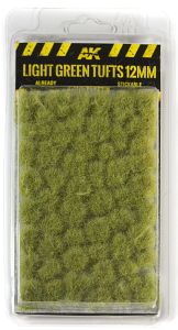 AK Interactive 12mm Light Green Tufts # 8127