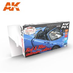 AK Interactive Red & Blue Interior Colors Set # 9030