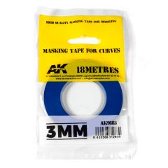 AK Interactive 3mm Masking Tape For Curves # 9183