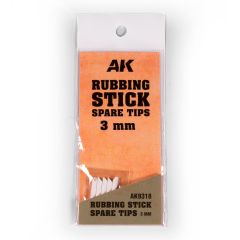 AK Interactive Rubbing Stick Spare Tips 3mm # 9318