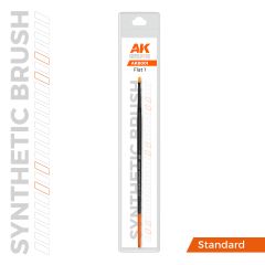 AK Interactive Synthetic Brush – Flat 1 # B001