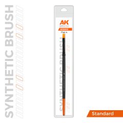 AK Interactive Synthetic Brush – Flat 4 # B003