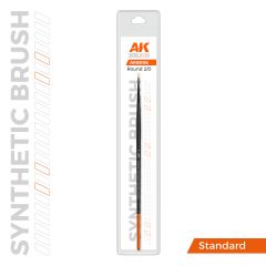 AK Interactive Synthetic Brush – Round 2/0 # B006