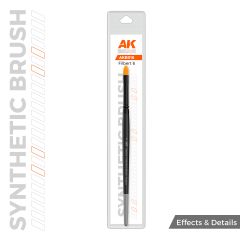 AK Interactive Synthetic Brush – Filbert 6 # B016