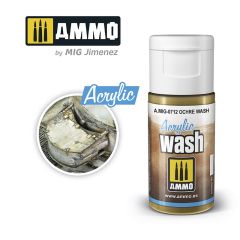 Ammo Mig Jimenez 15ml Acrylic Wash Ochre Wash # 0712