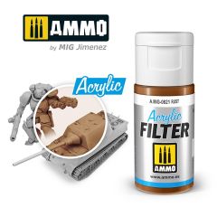 Ammo Mig Jimenez 15ml Acrylic Filter Rust # 0821