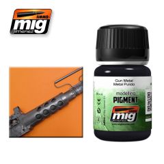 Ammo Of Mig Jimenez Gun Metal Pigment # 3009