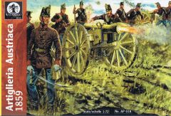 Waterloo 1/72 Artiglieria Austriaca 1859 # 018 - Plastic Model Figures