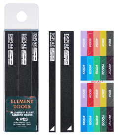 Dspiae Aluminum Alloy Sanding Board (Black) 4pcs # AS-BK15