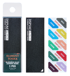 Dspiae Aluminum Alloy Sanding Board (Black) 3pcs # AS-BK25