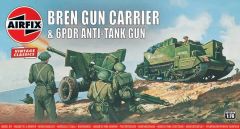 Airfix 1/76 Bren Gun Carrier and 6 pdr Anti-Tank Gun 'Vintage Classic series' # 01309V