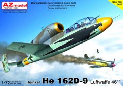 AZ Model 1/72 Heinkel He-162D-9 'Luftwaffe '46' # 7837