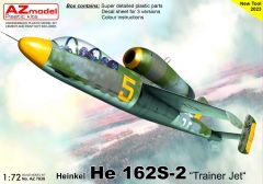 AZ Model 1/72 Heinkel He-162S-2 'Trainer Jet' # 7838