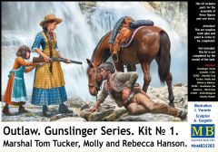 Masterbox 1/35 Gunslinger 1 Marshal Tom,Tucker & Molly # 35203