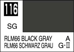 Mr Color 10ml Black Gray RLM66 Satin Gloss # C116