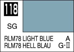 Mr Color 10ml Light Blue RLM78 Satin Gloss # C118