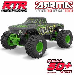 Arrma 1/10 QUAKE 223S DSC 2WD RTR Brushless Monster Truck Green # 3537T2