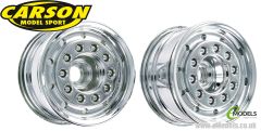 Carson Model Sport 1/14 Wide Front Wheel Chrome-Plated for Tamiya Trucks # 907061