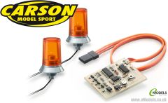 Carson Model Sport Orange Flashing Light 15x10 # 907125