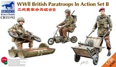 Bronco Models 1/35 WWII British Paratroops in Action Set B # 35192