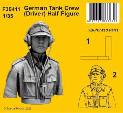 CMK/Czech Master Kits 1/35 German Tank Crew (Driver) Half Figure # 35411