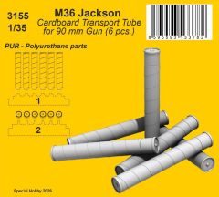 CMK/Czech Master Kits 1/35 M36 Jackson Cardboard Transport Tube for 90 mm Gun # 3155