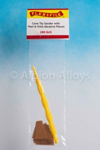Flex-I-File Cone Tip Sander - 280 Grit & Applicator Handle # CS280