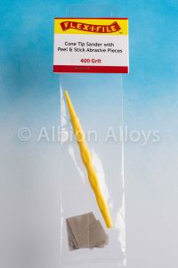 Flex-I-File Cone Tip Sander - 400 Grit & Applicator Handle # CS400