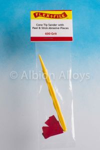 Flex-I-File Cone Tip Sander - 600 Grit & Applicator Handle # CS600
